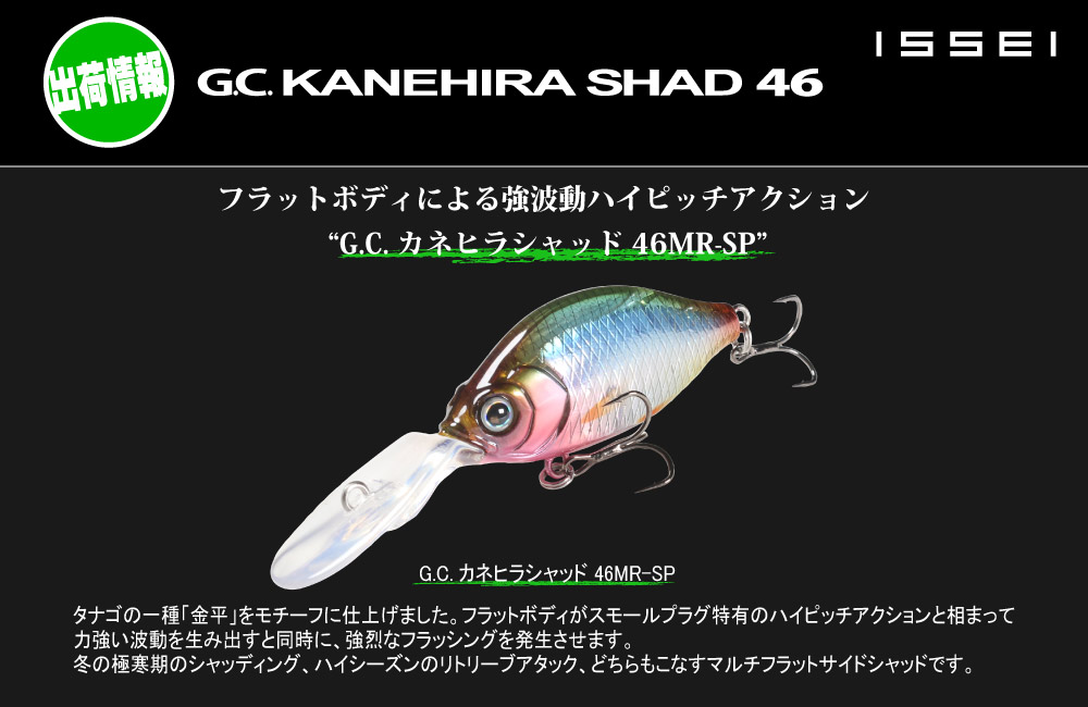 【出荷情報】G.C.カネヒラシャッド 46MR-SPのPOP