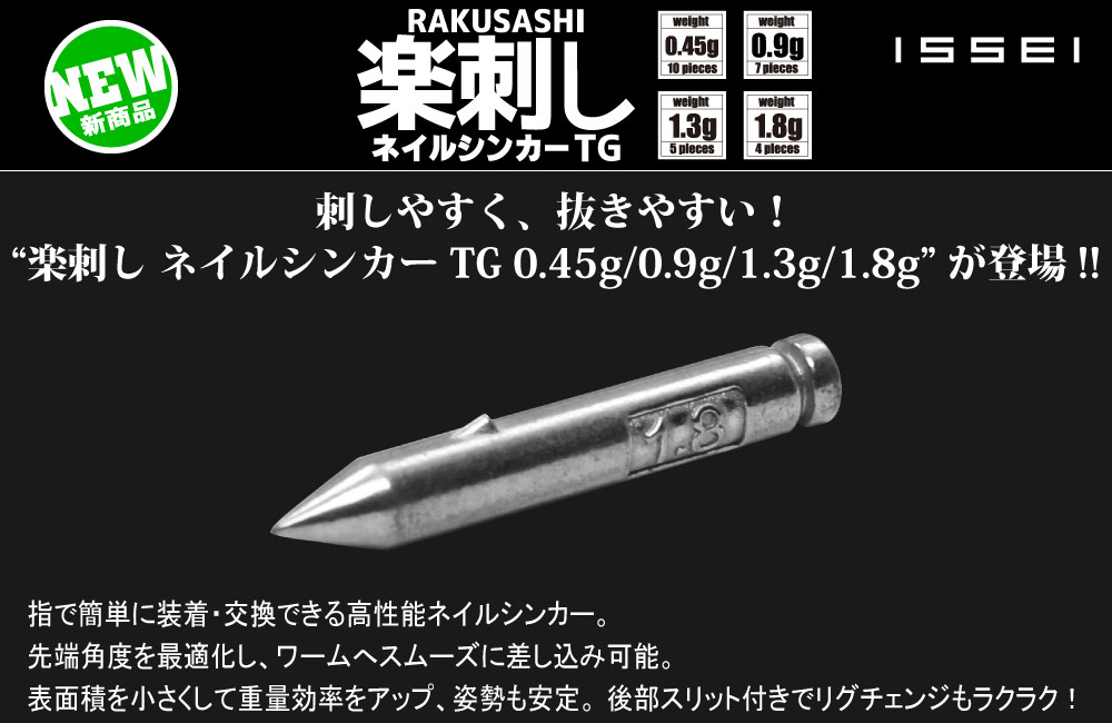【新製品】楽刺し ネイルシンカー TGのPOP